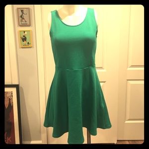 H&M Divided Green knit Skater Dress
