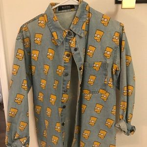 Bart Simpson Button Up Shirt