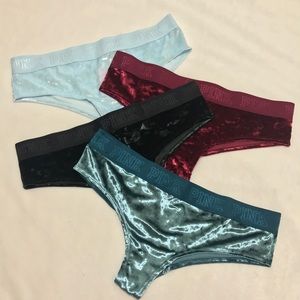 Victoria's Secret PINK 4pcs. Velvet Logo Cheekster