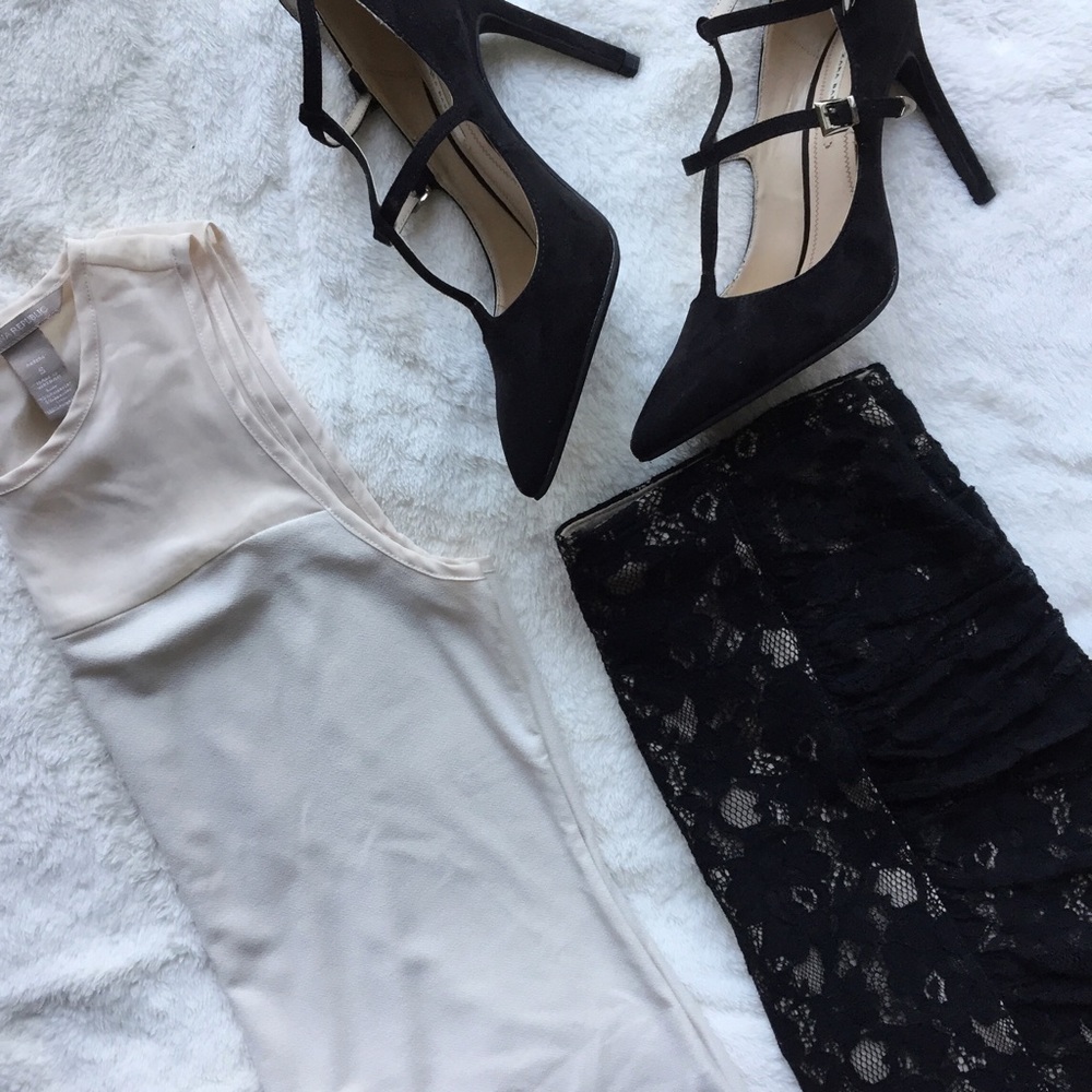 Banana Republic Cream Dressy Tank Top