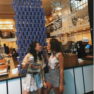 LF White Cutout Crop Top with Ring