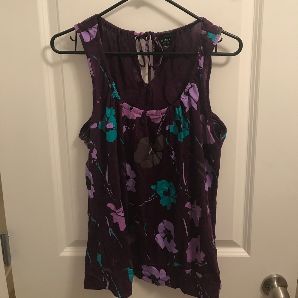 Talula purple sleeveless top