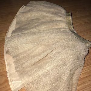 Gold Glitter Tulle Skirt Girls (5/6)