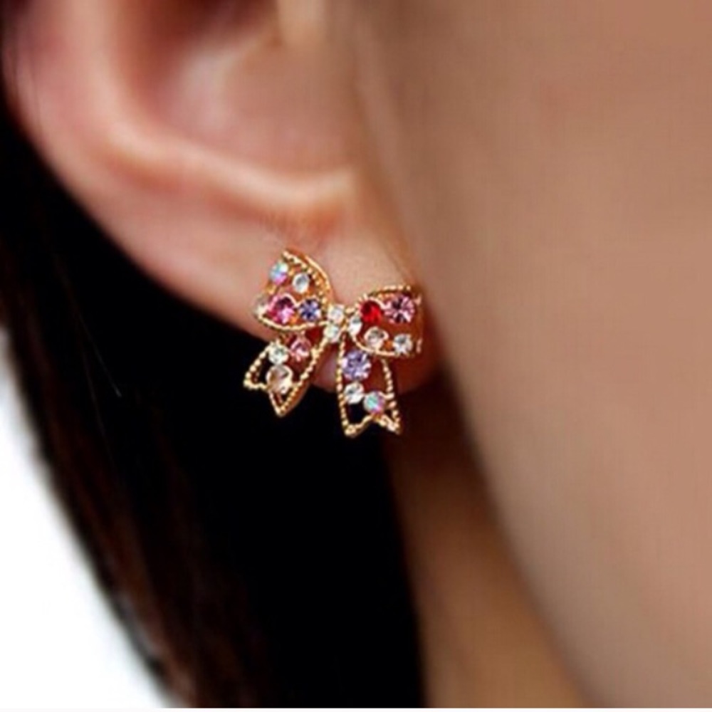 Bow earrings - Picture 3 of 4