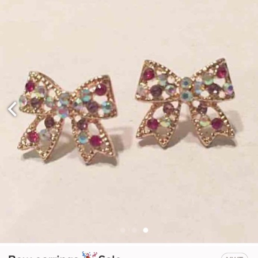 Bow earrings - Picture 4 of 4