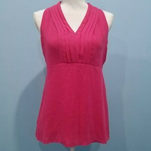 NWOT Banana Republic pleated v-neck sleeveless top