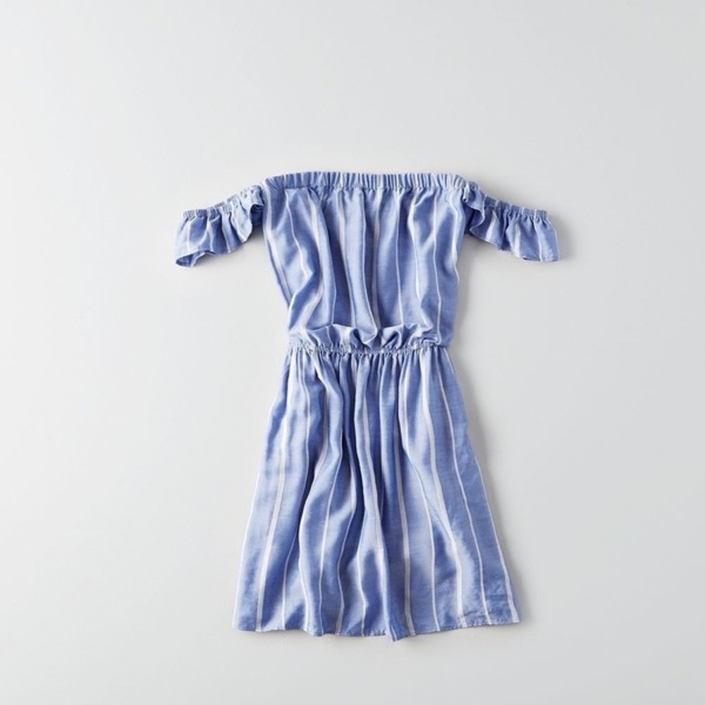 AE Fit and Flare Off the Shoulder Dress S