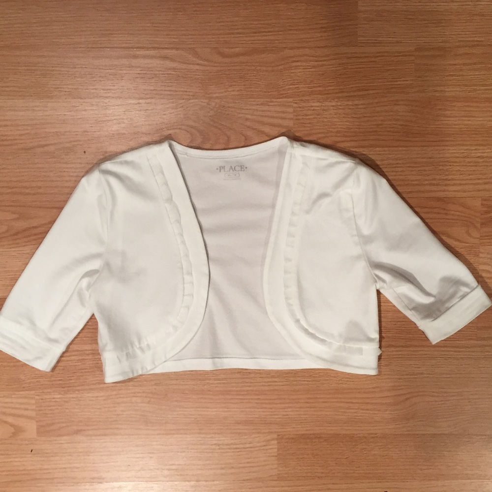 Children's Place Girls White Shawl