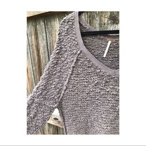 gray Free People sweater