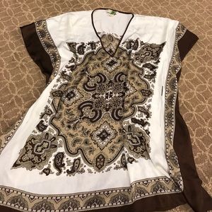 Micheal kors Oversized silk top still new