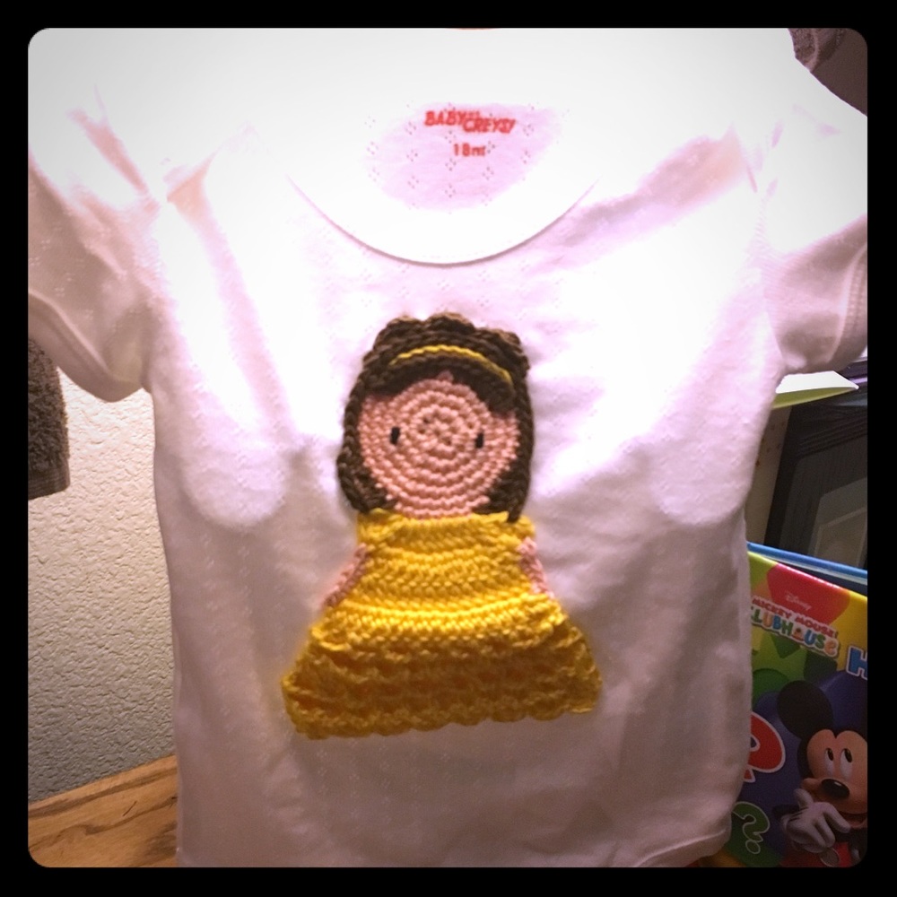 Belle embroidered onesie