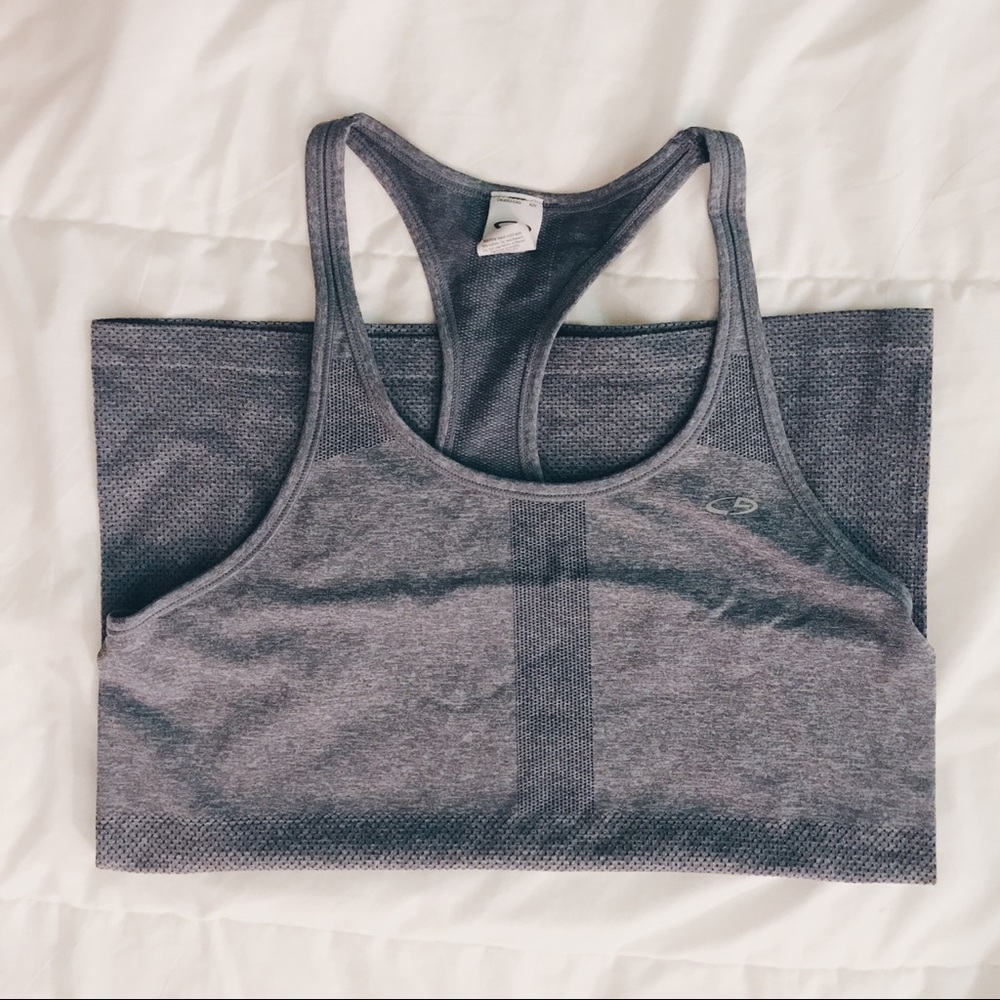Blue workout tank