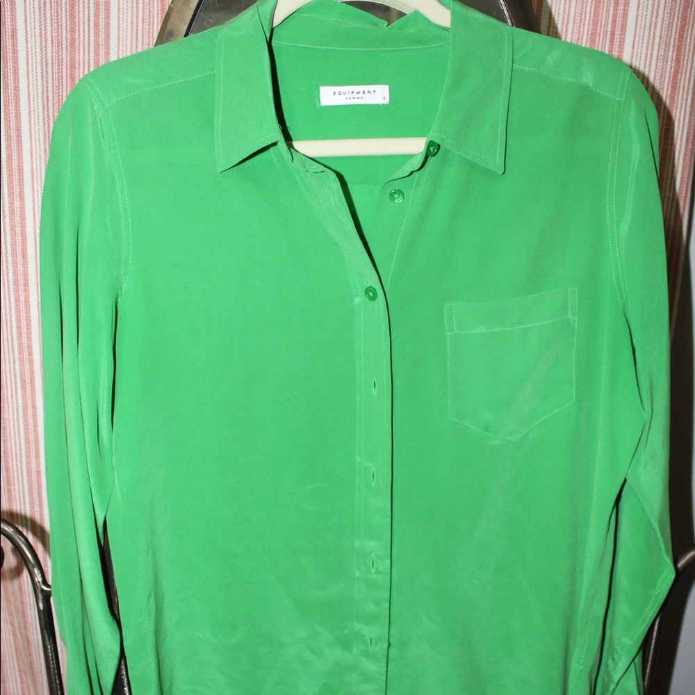 Equipment Green Blouse