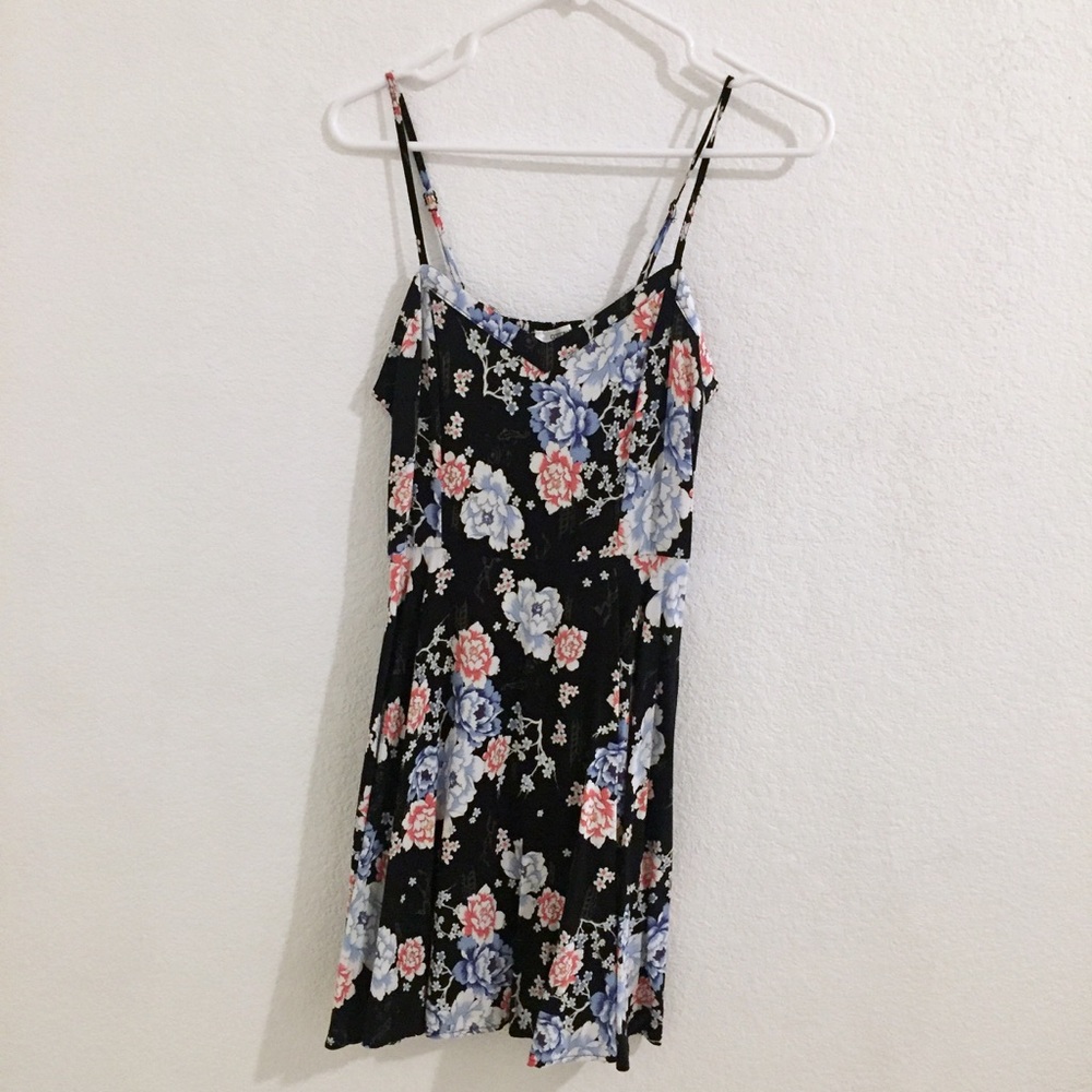Navy floral sundress