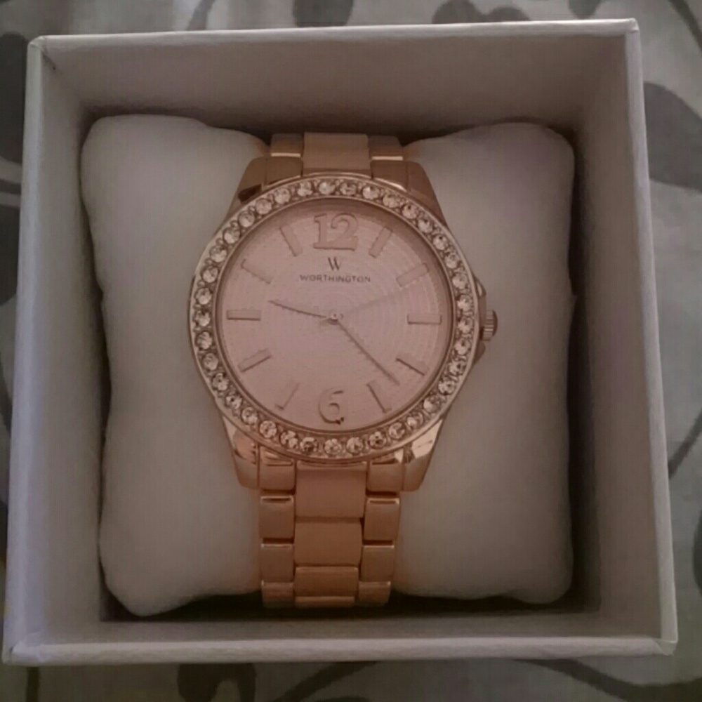 Rose gold watch