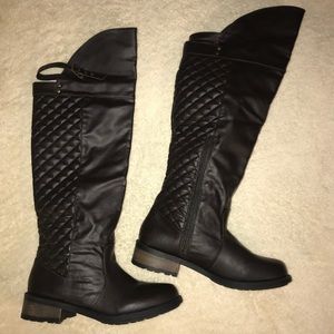 Qulid Brown knee high boots