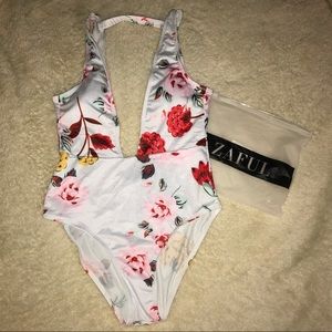 Zaful floral One-piece swimsuit