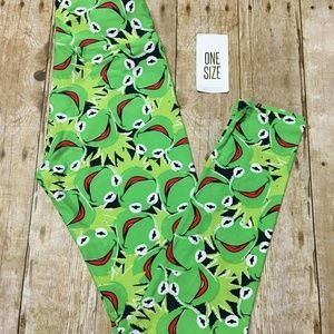 Lularoe OS Kermit the Frog Leggings