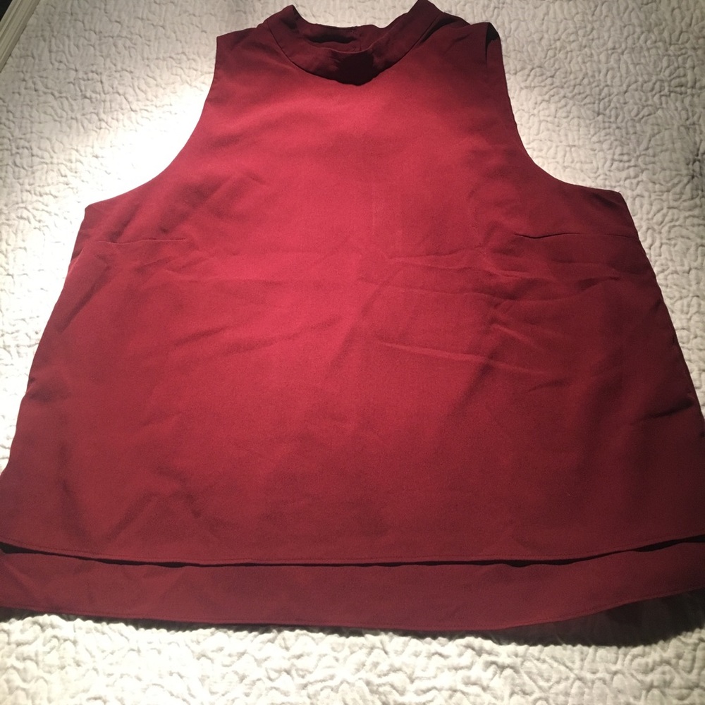 Banana republic maroon blouse