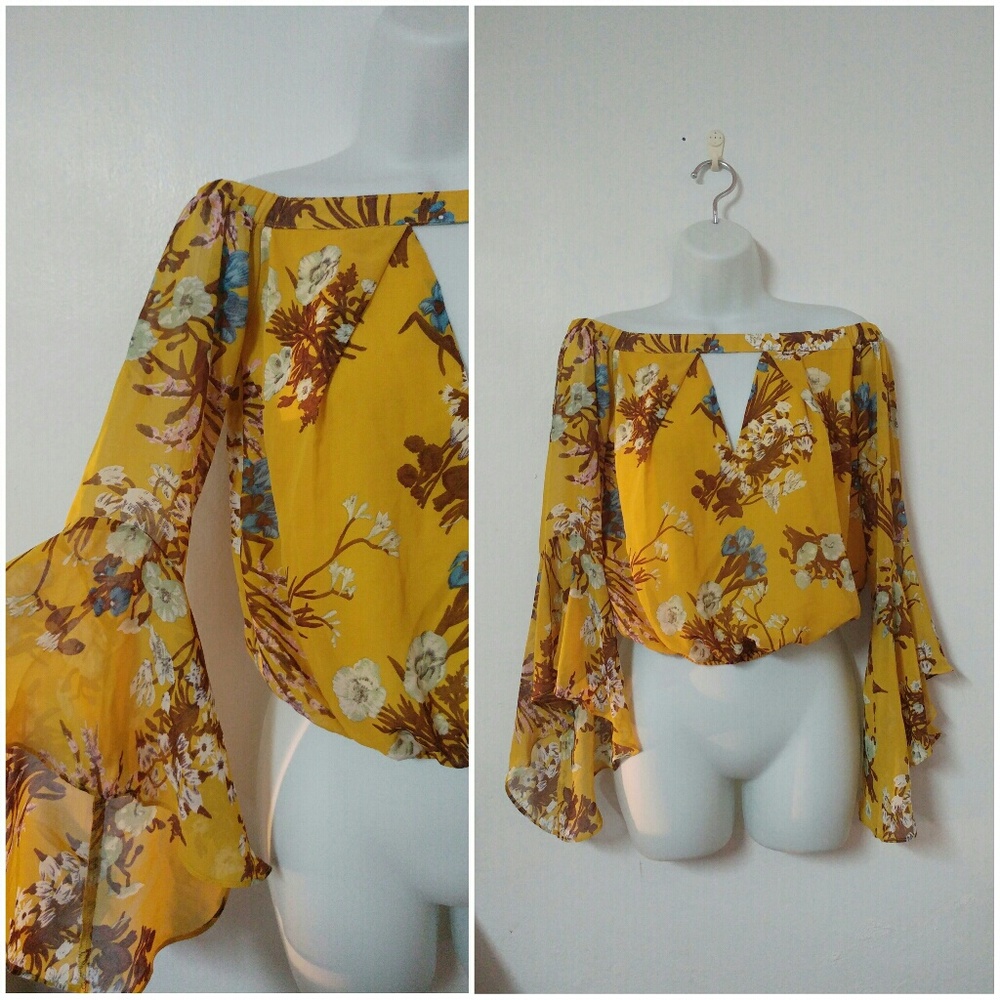 ❌SOLD on IG❌Fashion Nova Mustard Top