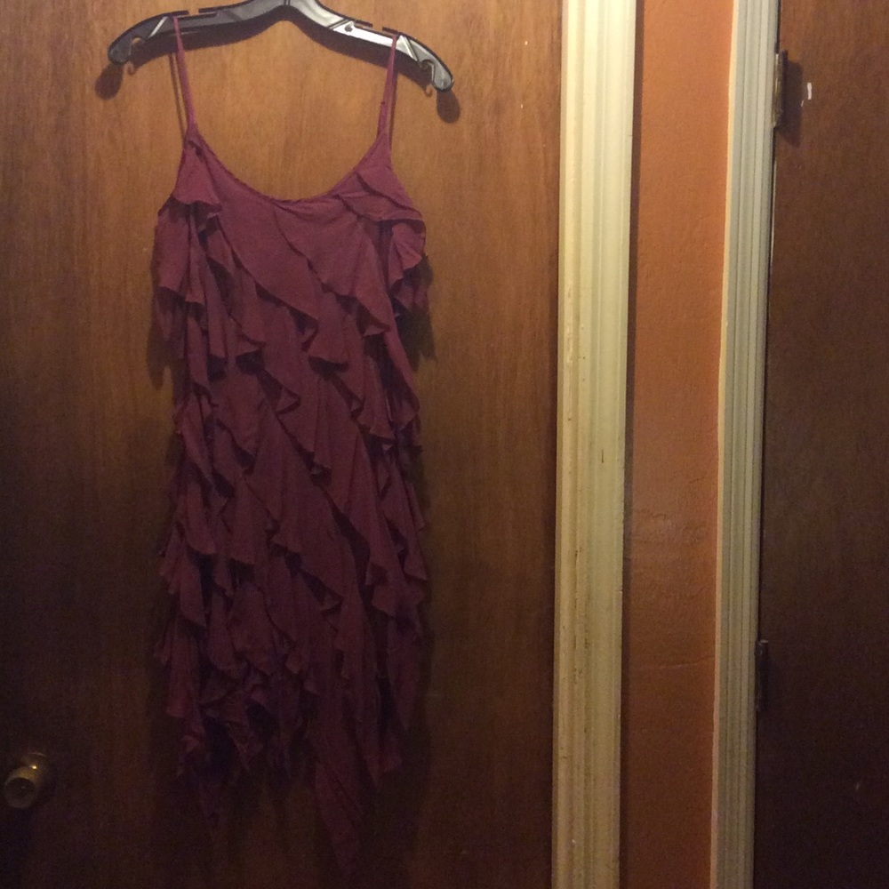 Bebe burgundy dress