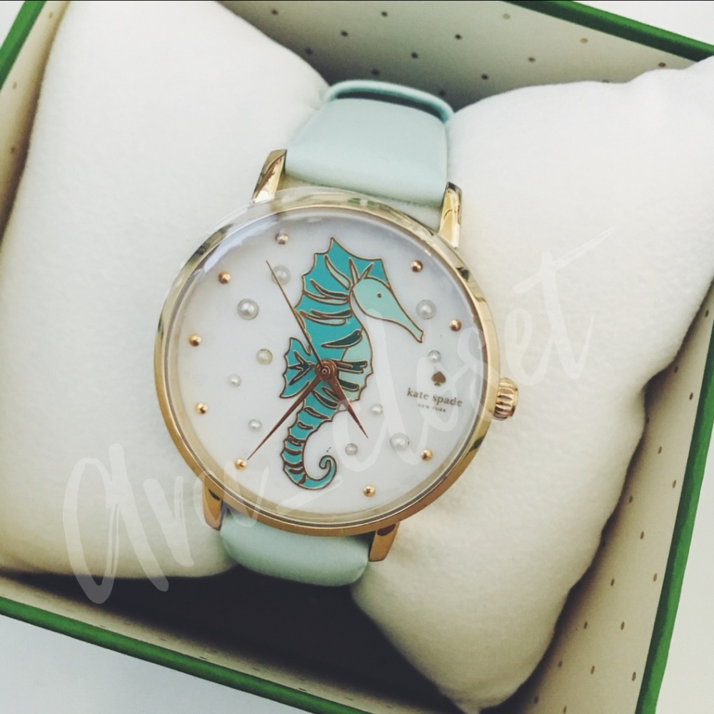 Kate Spade Seahorse Mint Metro Women's Watch