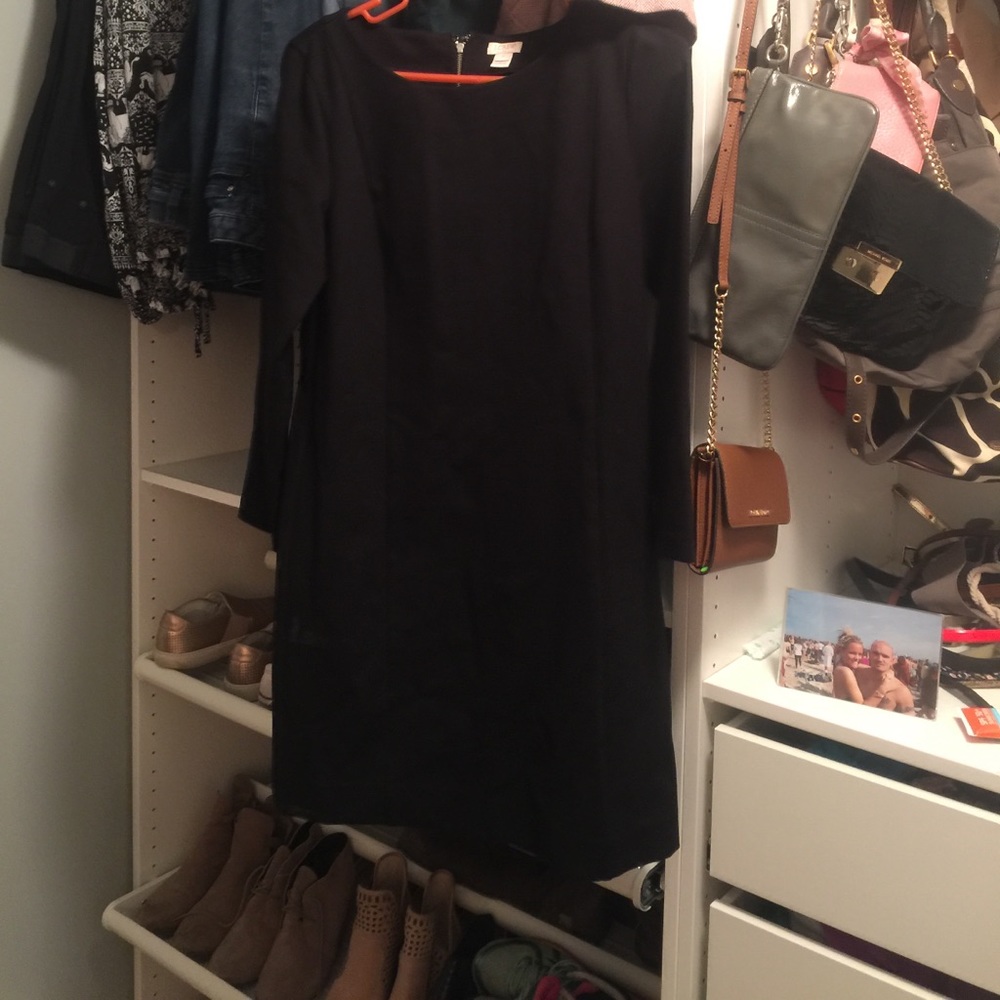 J. Crew black scuba dress