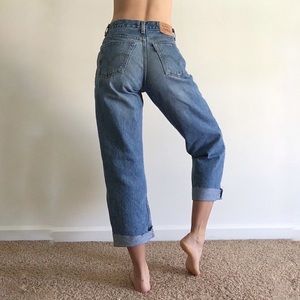Levi's high waisted jeans, cropped