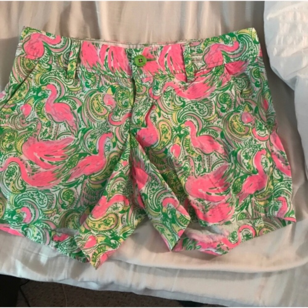 Lilly Pulitzer Callahan Shorts- Hot Wings