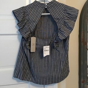 Ruffled top with awesome back