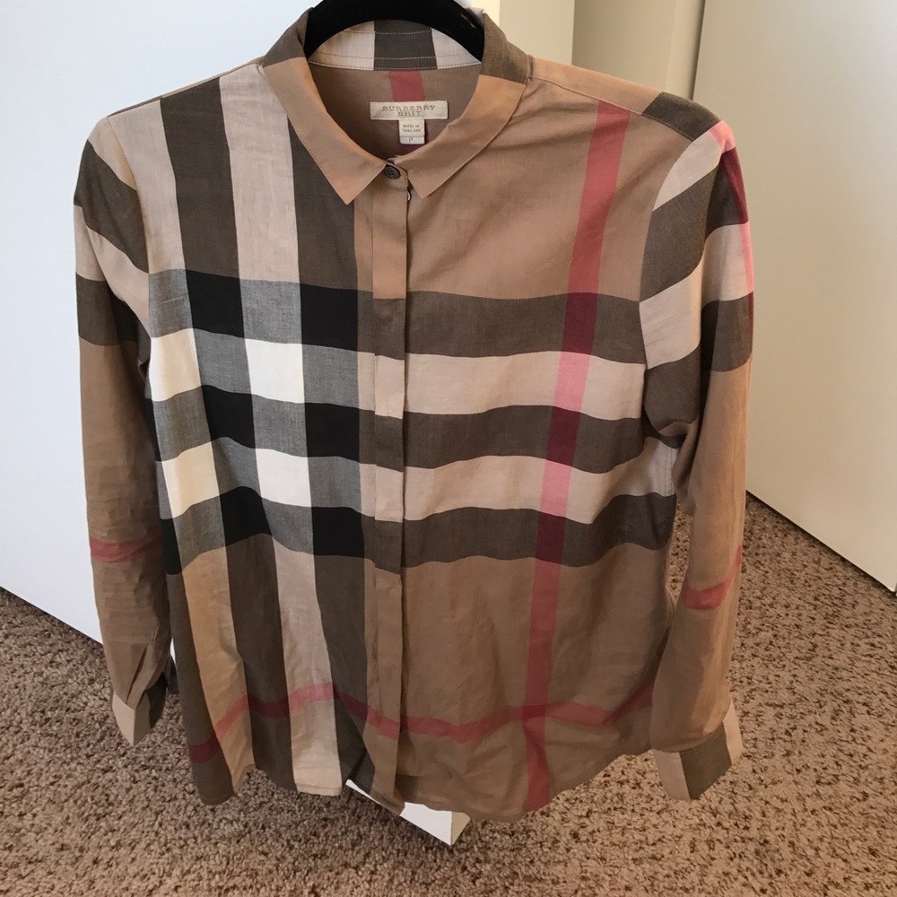 Burberry Check Cotton Shirt *Authentic* Women