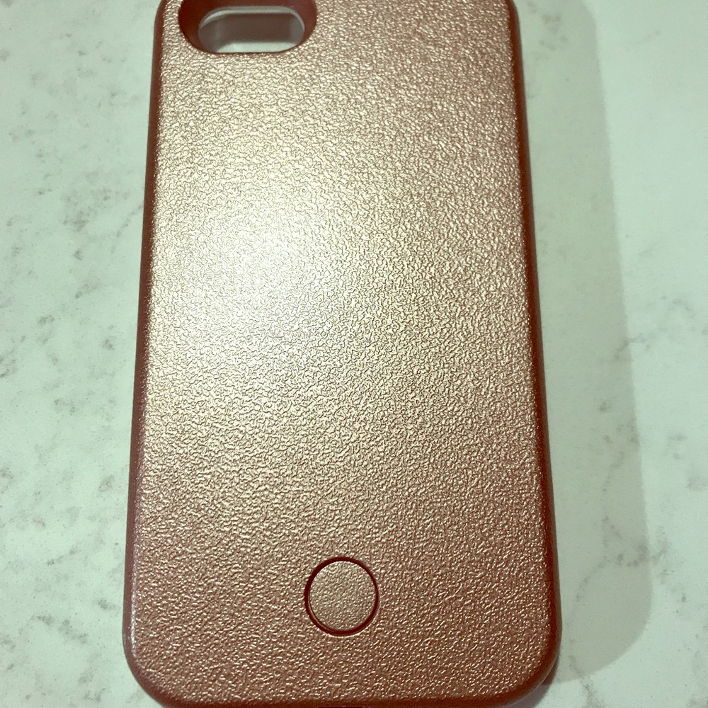 iPhone 7 lumee lighted cell phone case rose gold