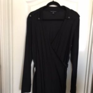 Banana Republic Black Wrap Dress-XL