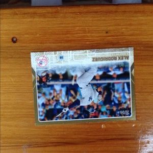Alex Rodriguez baseball card gold