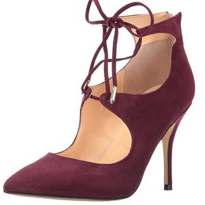 Ivanka Trump Deenal Purple Suede Heels