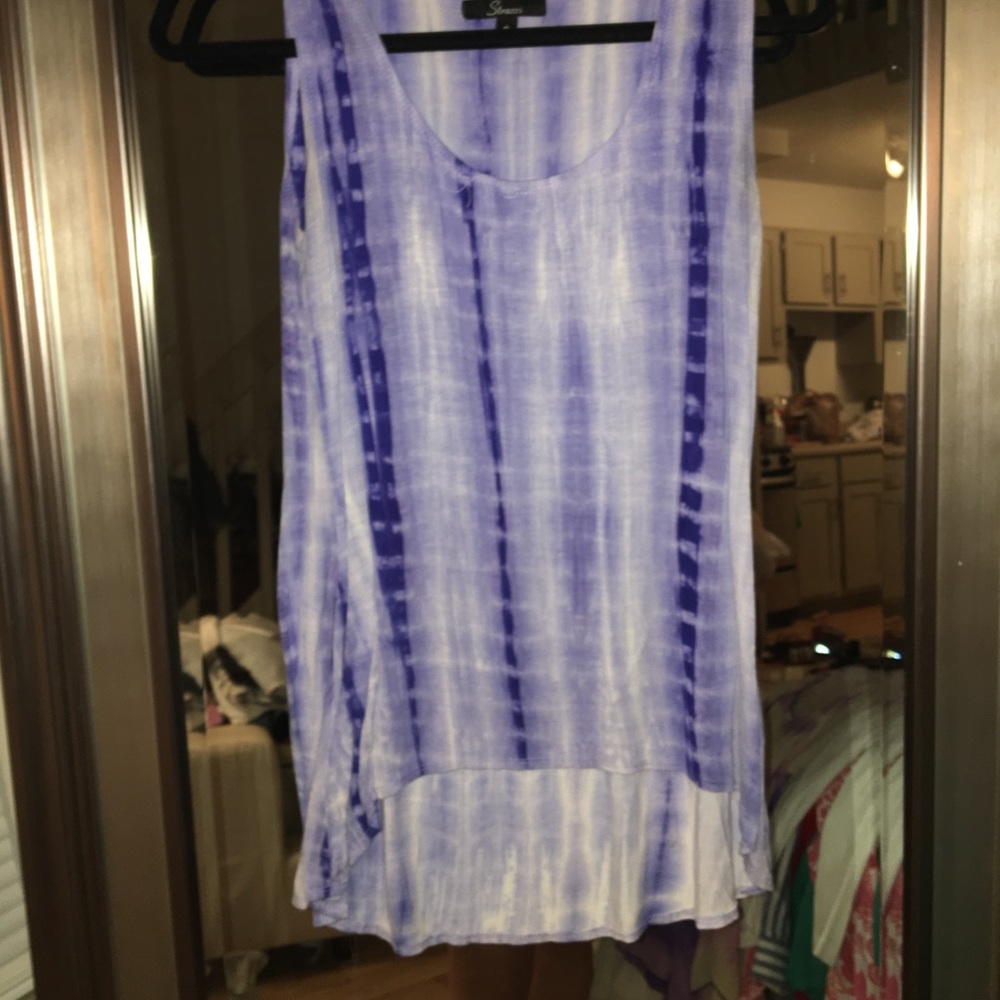 Tie dye tank top/ cover up