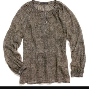Madewell Silk Newsprint Blouse