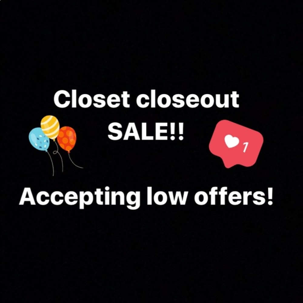 Clearing out closet! Accepting low offers!