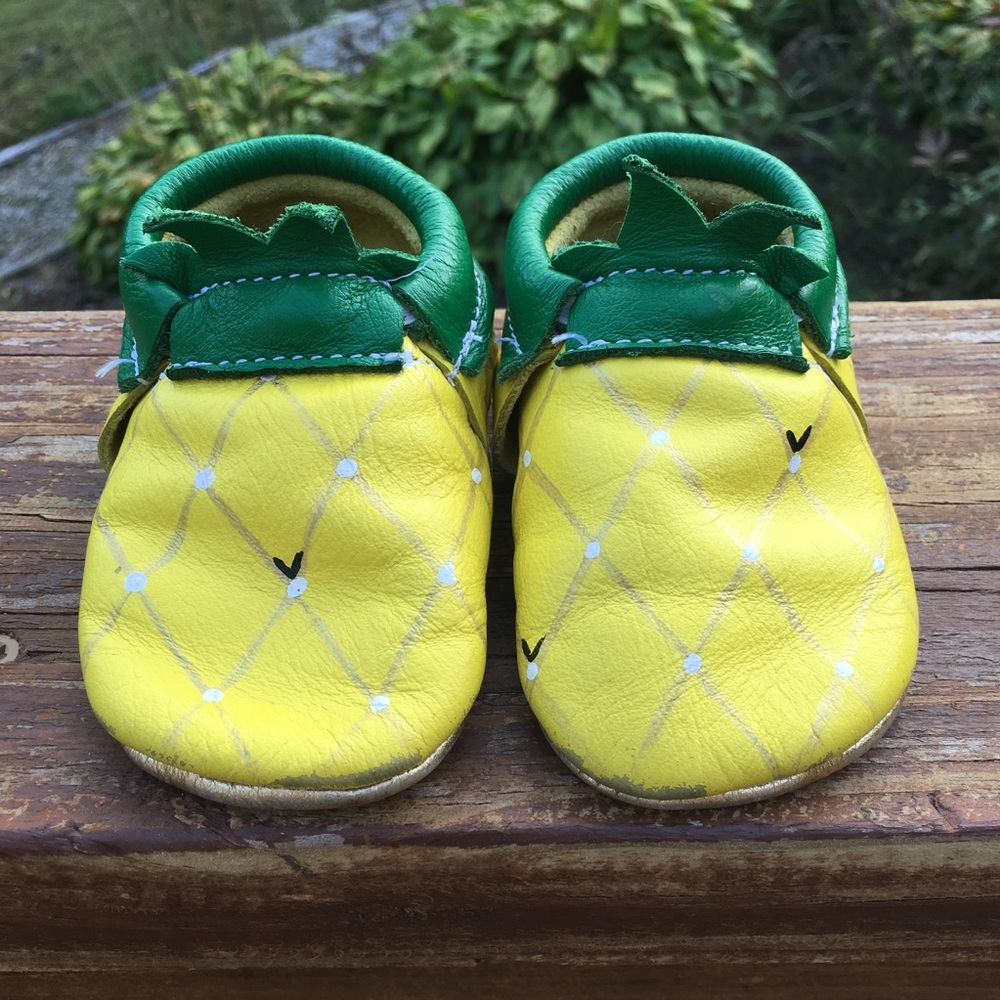 JaxHoo handmade limited edition pineapple moccs