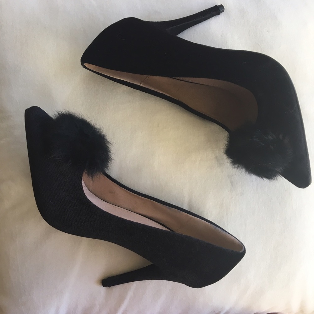 Black velvet pumps Michi