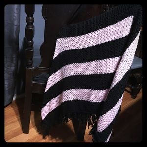 Black and Pink Shawl.