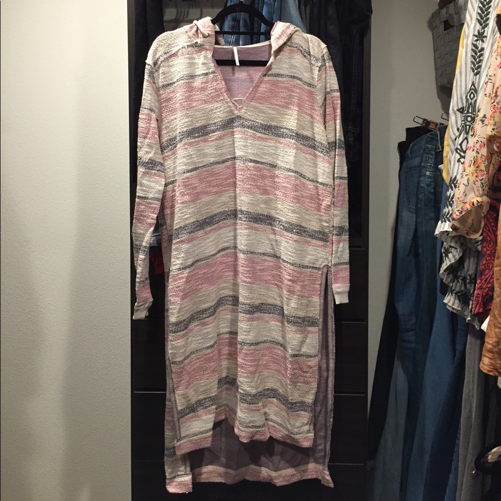 Free People Striped Tunic Cover Up
