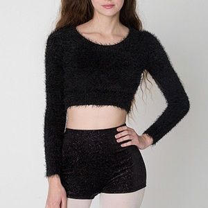 Cali fun & sun fuzzy crop sweater