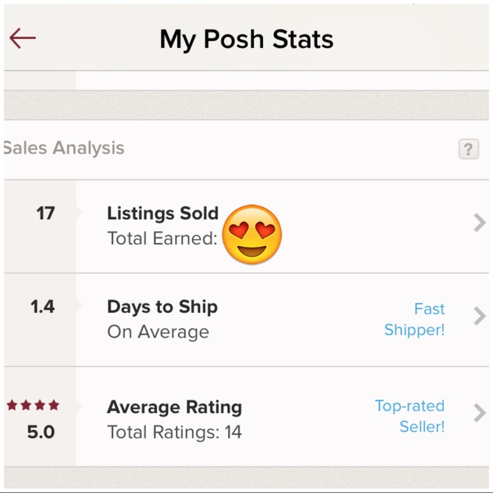 POSH STATS❤️🎉