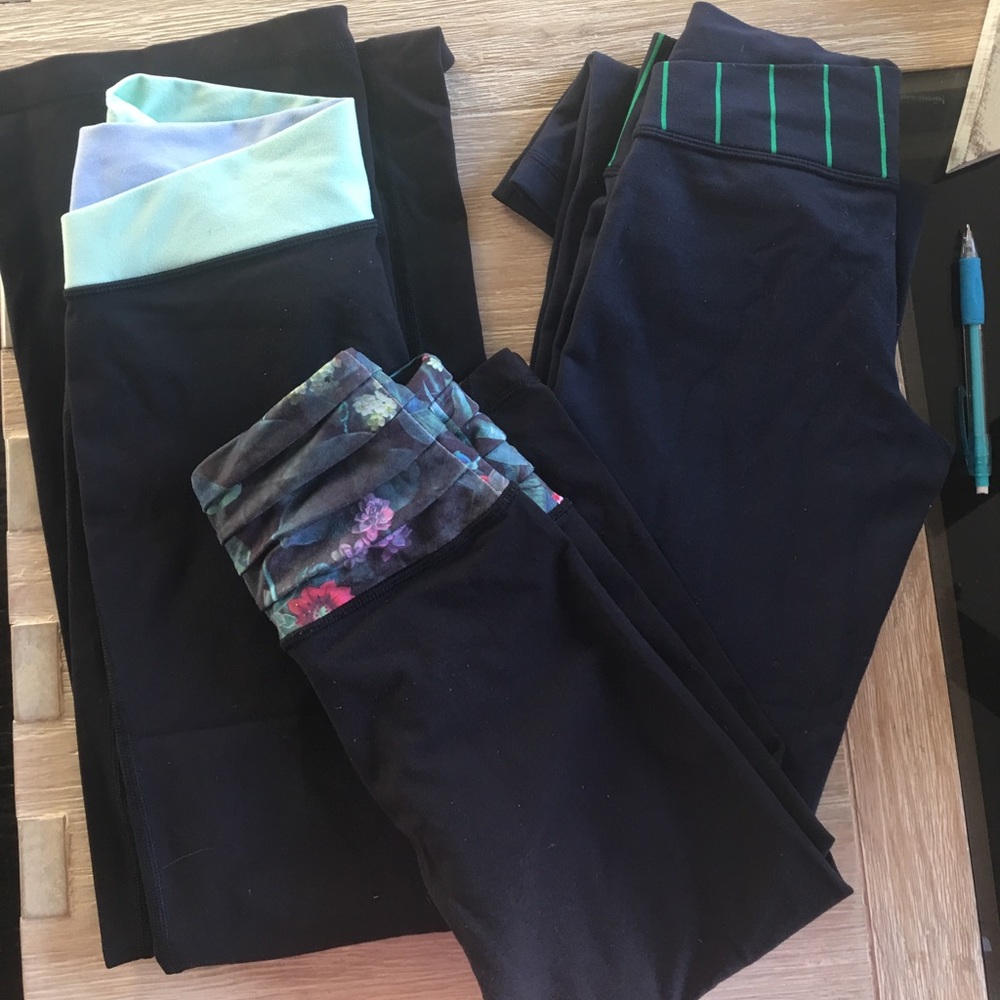 Lululemon lot of Crop and pants sz 4
