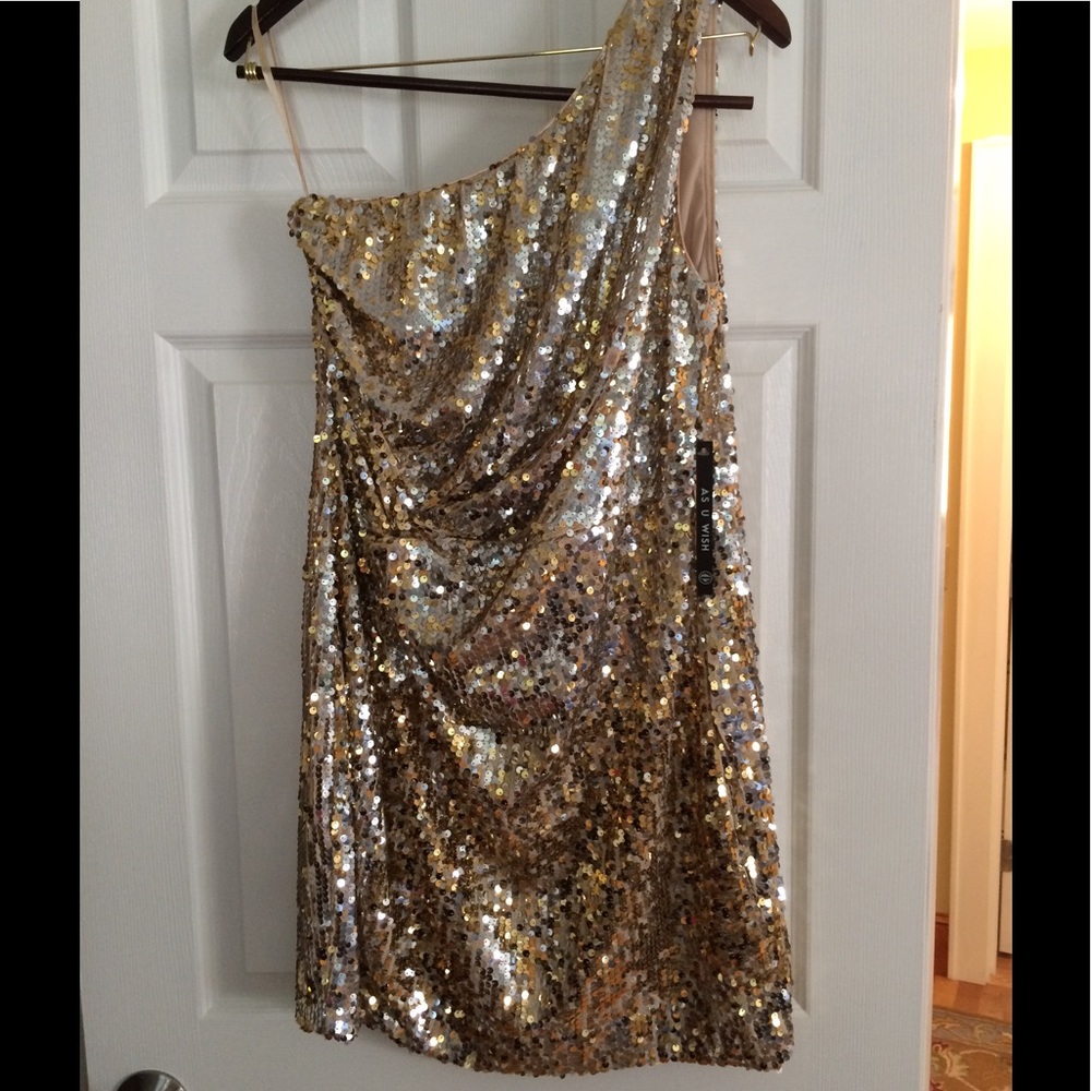 Gold Sequin Dress
