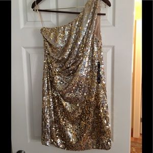 Gold Sequin Dress