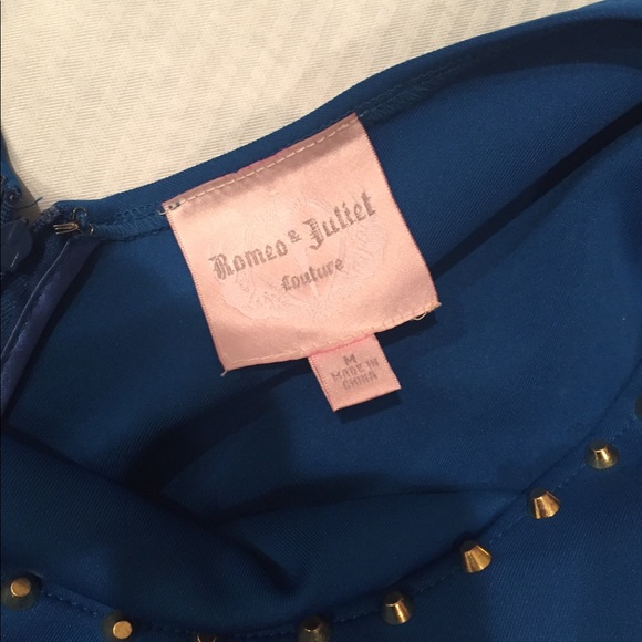 Cobalt blue peplum top - Picture 5 of 6