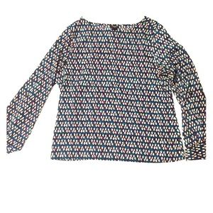 Ann Taylor long sleeve silk top