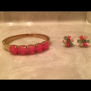 Kate Spade bracelet and earrings